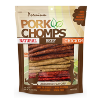 Premium Pork Chomps Munchy Sticks Dog Treats