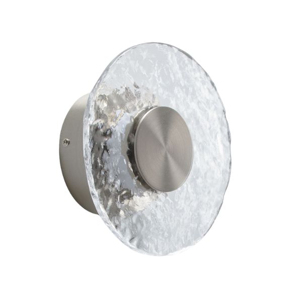 Sklum, Lorenzo &amp;Oslash;20 Cm Led Wall Sconce in Glass and Iron