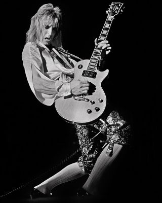 Guitar great: Ronson playing the final show of the Ziggy Stardust tour, Hammersmith Odeon, July 3, 1973