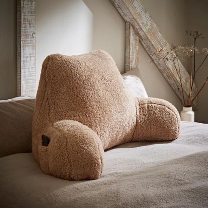 Dunelm, Teddy Bear High Back Cuddle Cushion