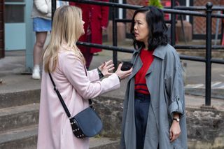 Diane confronts Honour in Hollyoaks.