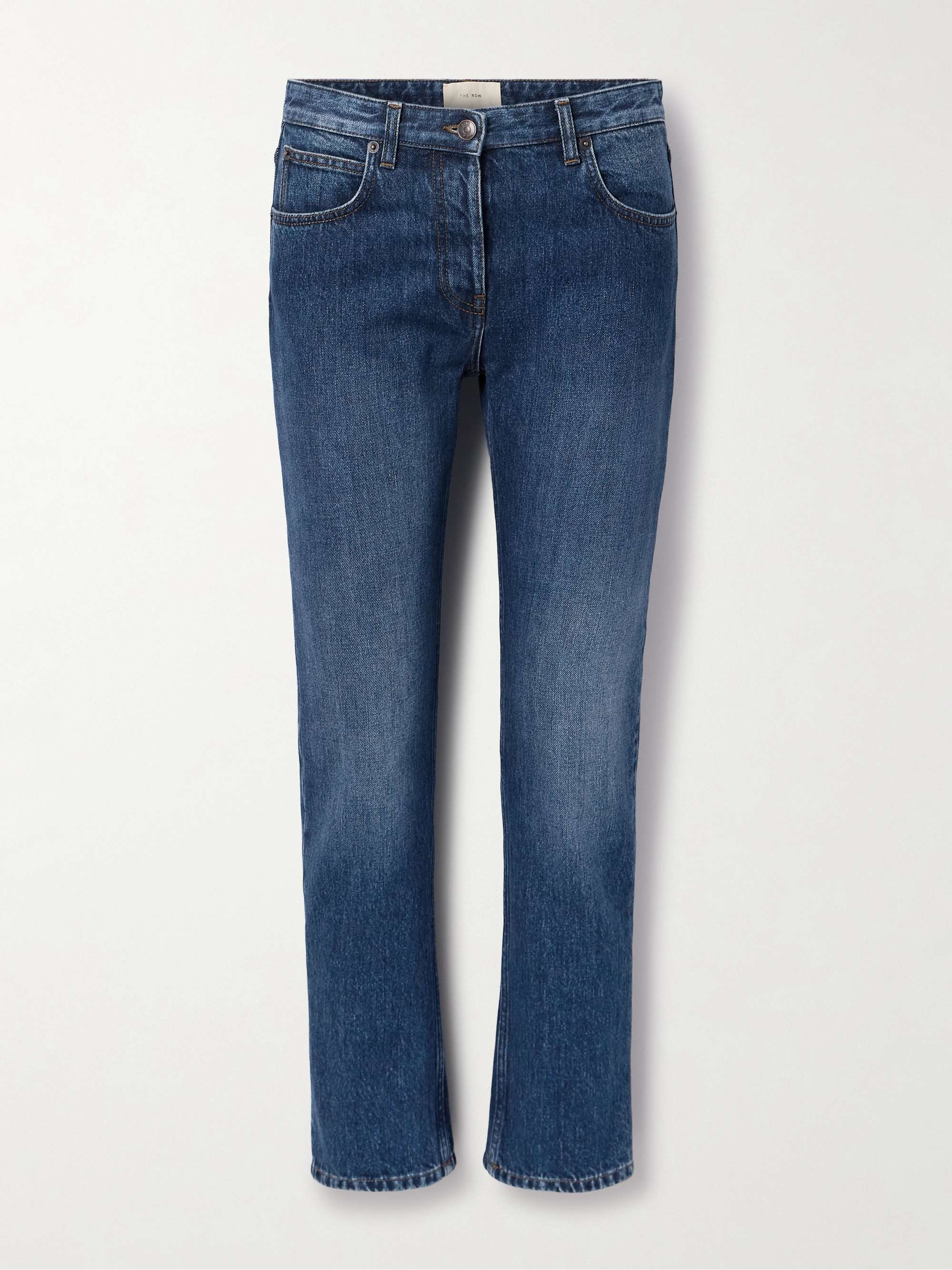 Riaco Mid-Rise Straight-Leg Jeans