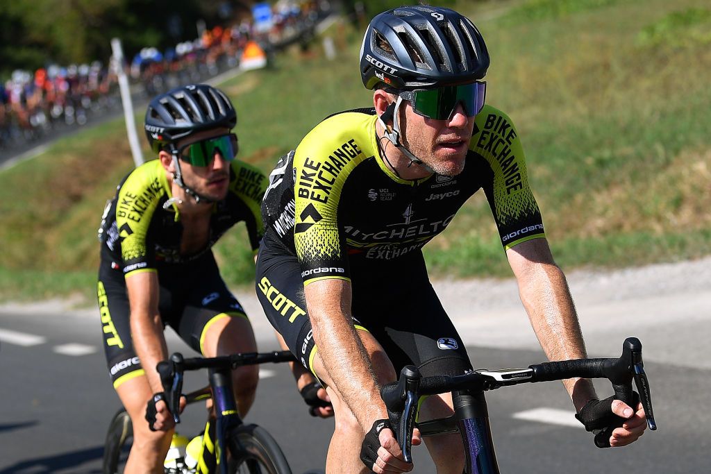 Brent Bookwalter and Simon Yates during stage 3 at Tirreno-Adriatico