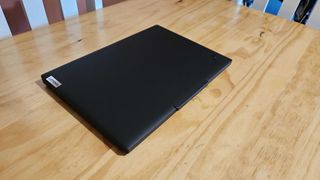 The Lenovo ThinkPad T14s on a desk