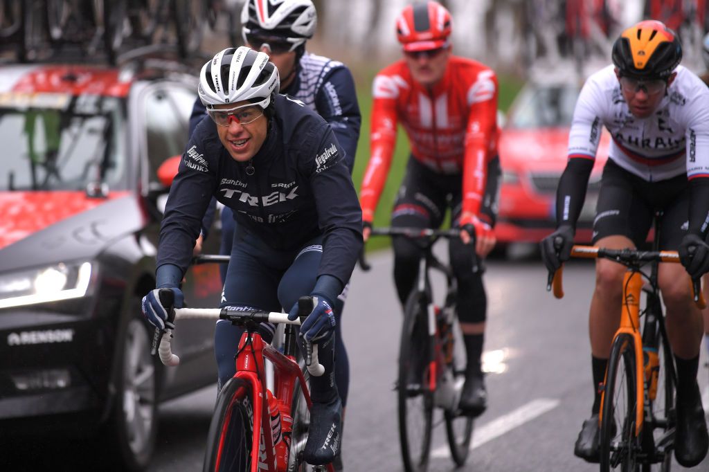 LA CHATRE FRANCE MARCH 10 Richie Porte of Australia and Team Trek Segafredo during the 78th Paris Nice 2020 Stage 3 a 2125km stage from ChalettesurLoing to La Chtre ParisNice parisnicecourse PN on March 10 2020 in La Chatre France Photo by Luc ClaessenGetty Images