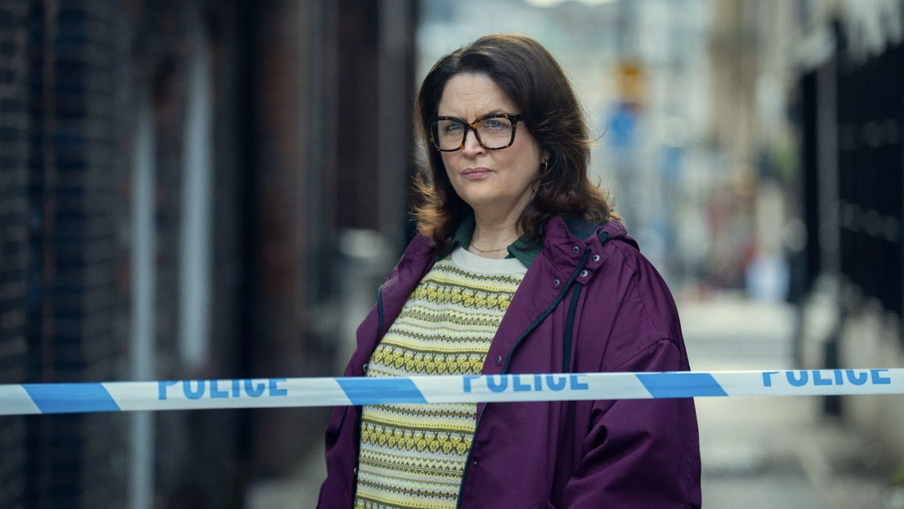 an image of ruth jones on screen in run away