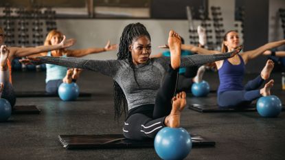 women doing Pilates best workouts in gym