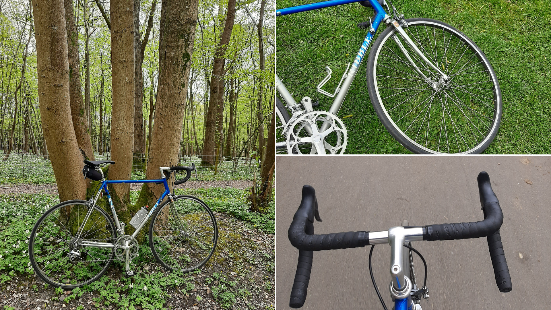 Images of Pete's vintage Ribble out on the road