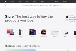 Apple Online Store Redesign