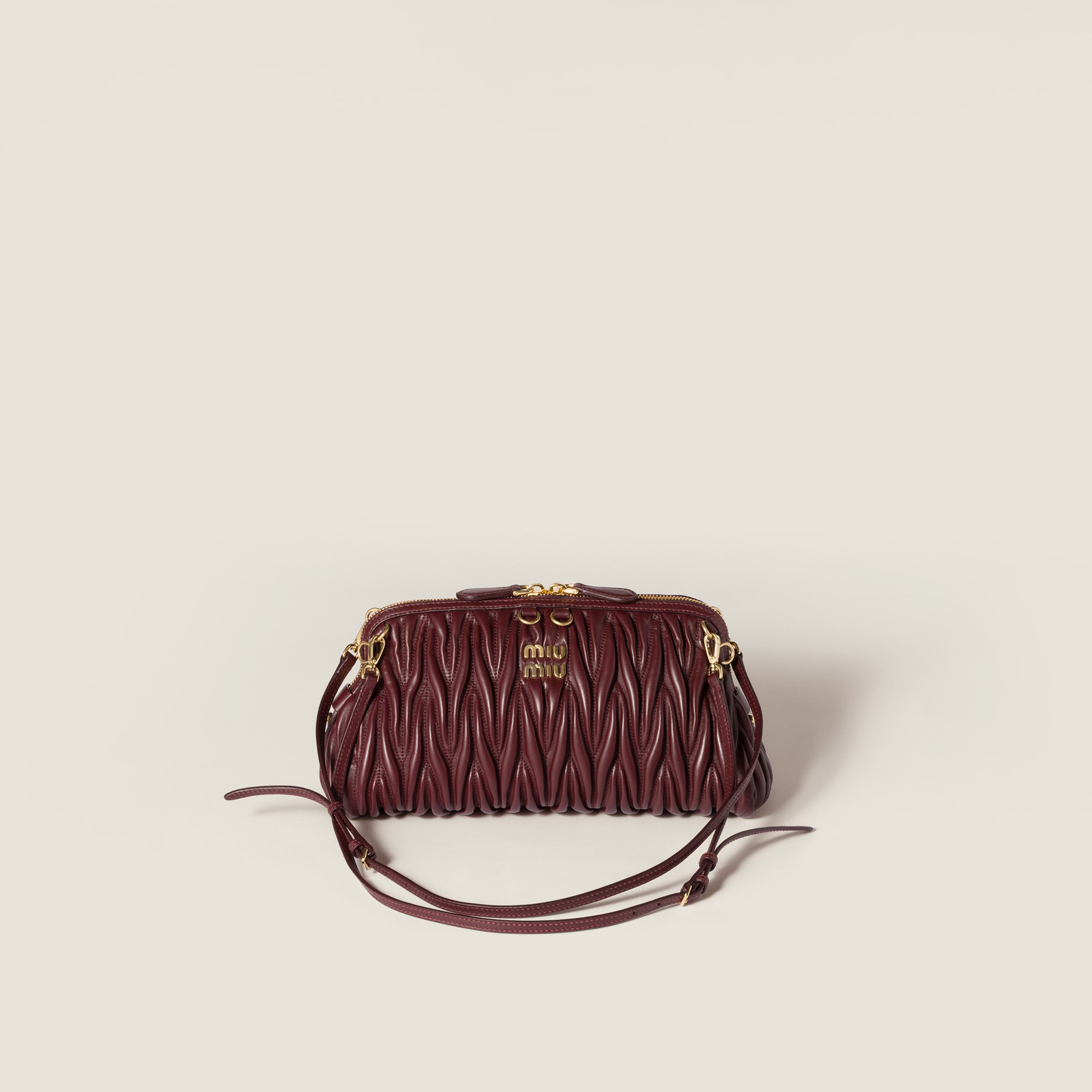 Caprice Matelass&amp;eacute; Nappa Leather Clutch