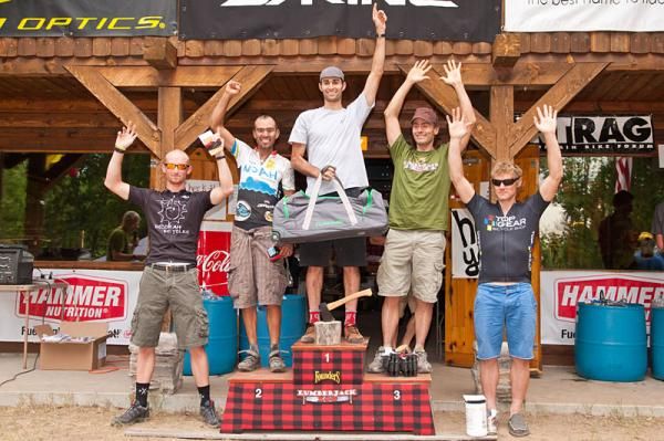 Singlespeed men's podium Lumberjack 100