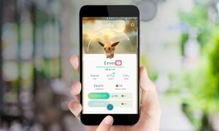 How to Choose What Eevee Will Evolve into in Pokemon Go - tap pencil