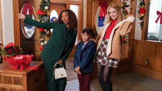 Brandy Norwood, Madison Validum and Heather Graham acting silly in Best. Christmas. Ever!