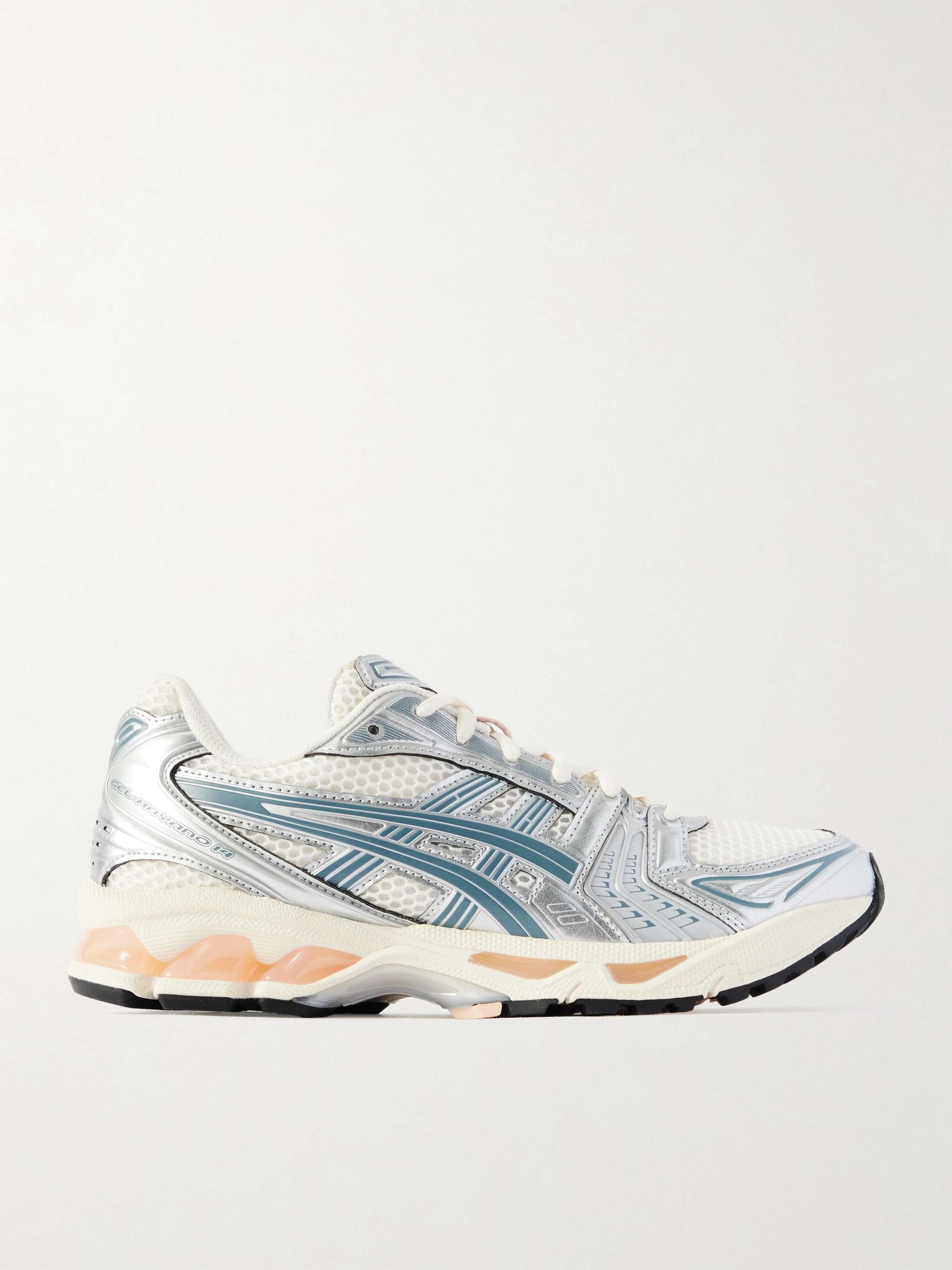 Gel-Kayano 14 Rubber and Metallic Mesh Sneakers