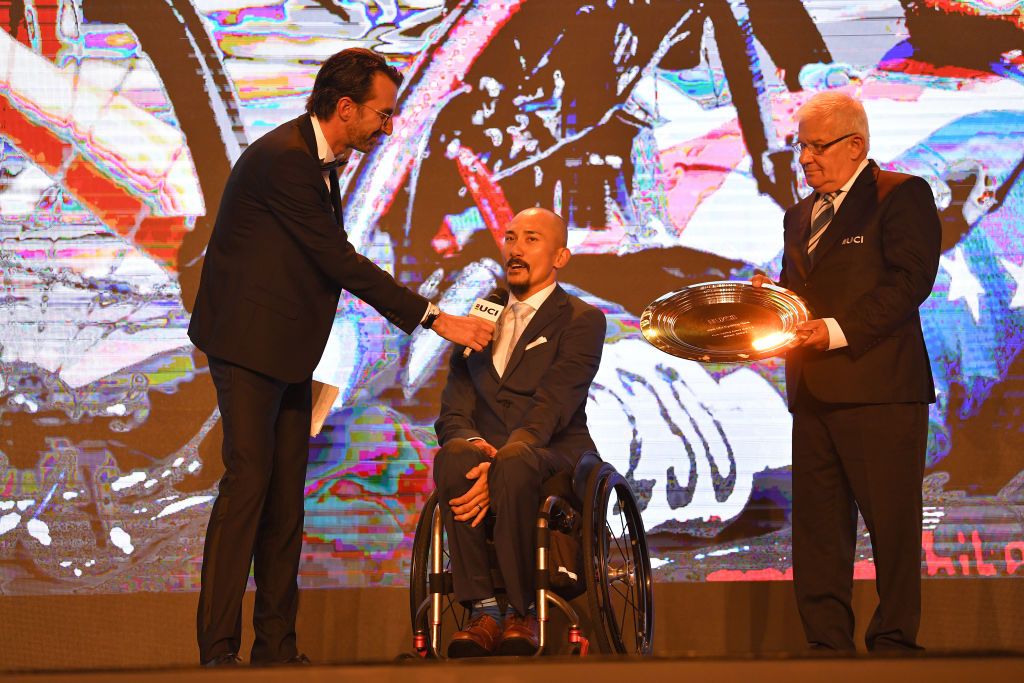 William Groulx (USA) wins the men's H2 Para-Cycling award