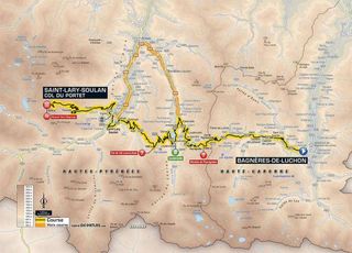 2018 Tour de France stage 17 map