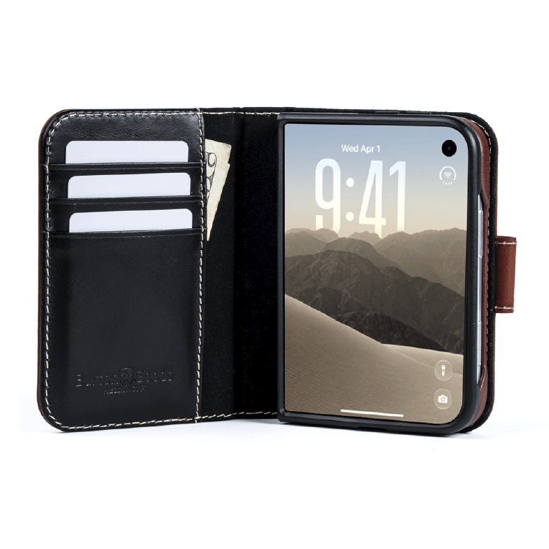 iPhone Duo with Burton Goods Pocket Book Leather Case