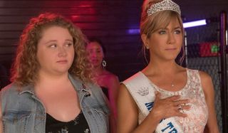 Dumplin' and her mother watching the pageant off stage