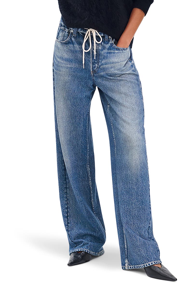 Miramar Pull-On Wide Leg Cotton Terry Sweatpant Jeans