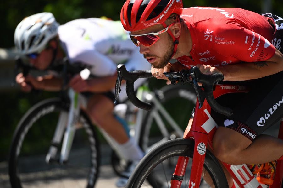 Paweł Bernas (Mazowsze Serce Polski) won two intermediate sprints on stage 1 of the Sibiu Cycling Tour