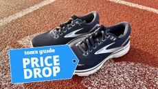 Brooks Ghost 15 sneakers shown on track
