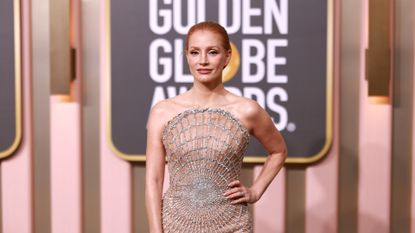 Jessica Chastain attends the 80th Annual Golden Globe Awards at The Beverly Hilton on January 10, 2023 in Beverly Hills, California.