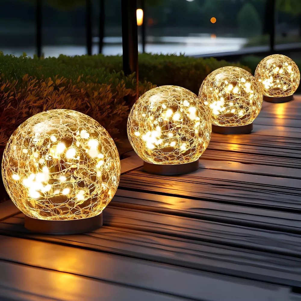 Target, Solar Globe Lights, 4 Pack