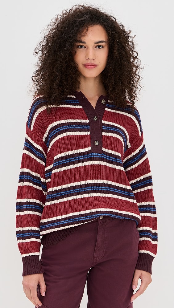 Damson Madder Ilona Striped Rugby Jumper