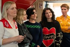 Anne-Marie Duff, Eva Birthistle, Sarah Greene, Eve Hewson and Sharon Horgan in Bad Sisters