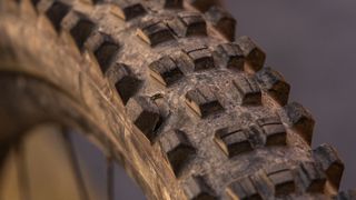 Close up of Michelin Wild Enduro MS 2024 tyre