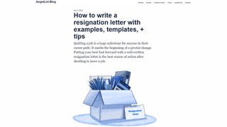 AngelList Resignation Letter Examples