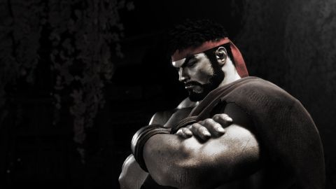 Street Fighter 6 review - Ryu standing with his arms crossed in darkness