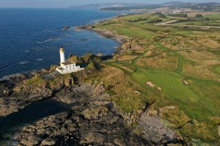 An aerial shot of Turnberry