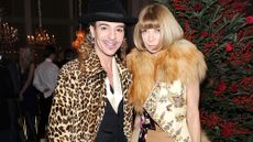 John Galliano and Anna Wintour in 2010