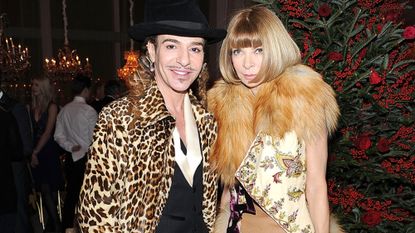 John Galliano and Anna Wintour in 2010