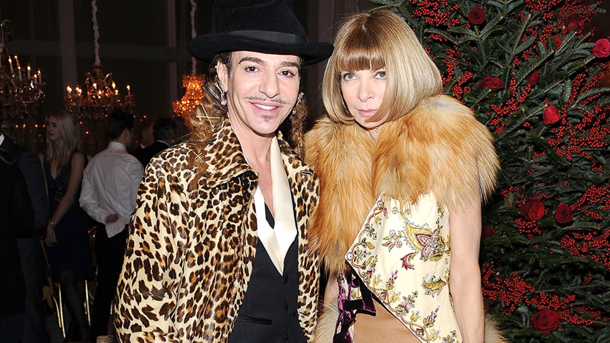 John Galliano and Anna Wintour in 2010