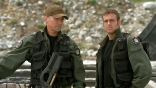 richard dean anderson and michael shanks in stargate sg-1