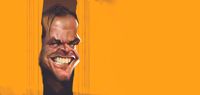 A caricature of Jack Nicholson in The Shining by Luis Rojas