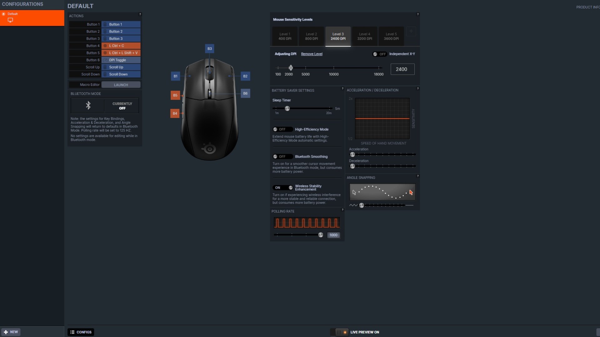 SteelSeries Rival 3 Wireless Gen 2 GG software