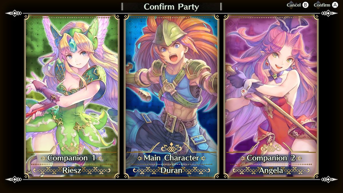 Trials Of Mana Characters