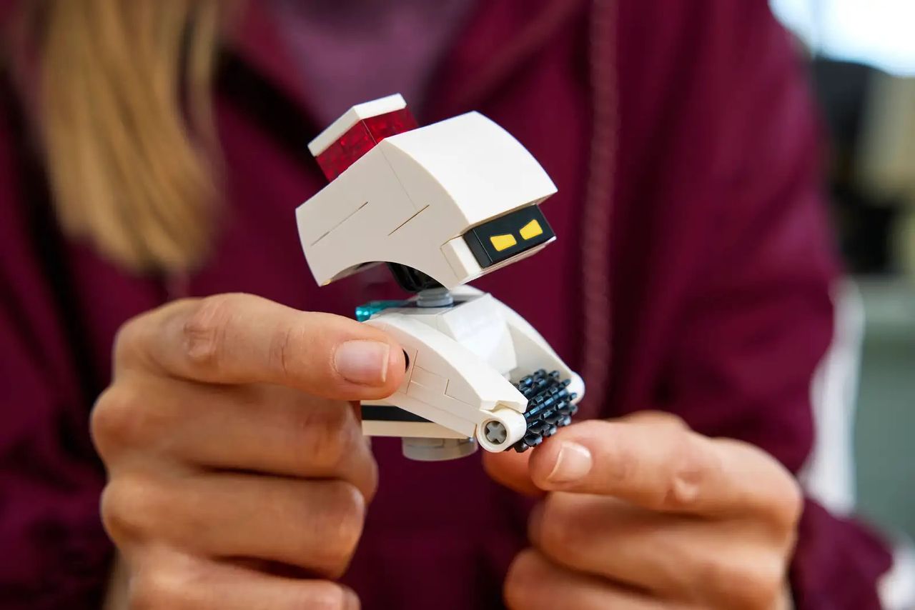 LEGO WALL-E and Eve set from a variety of different angles