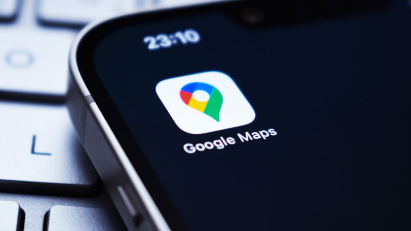 google maps logo on a phone screen