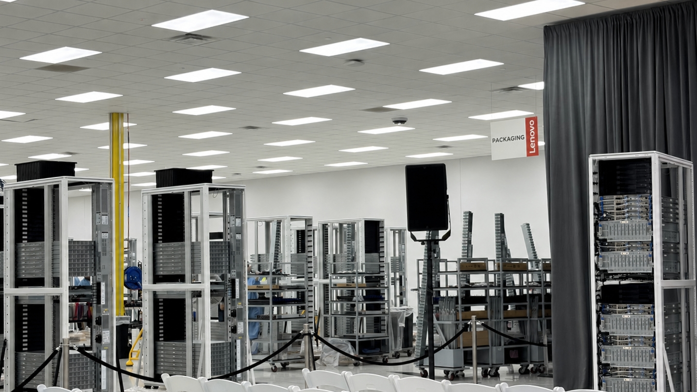 Lenovo North Carolina AI server manufacturing tour