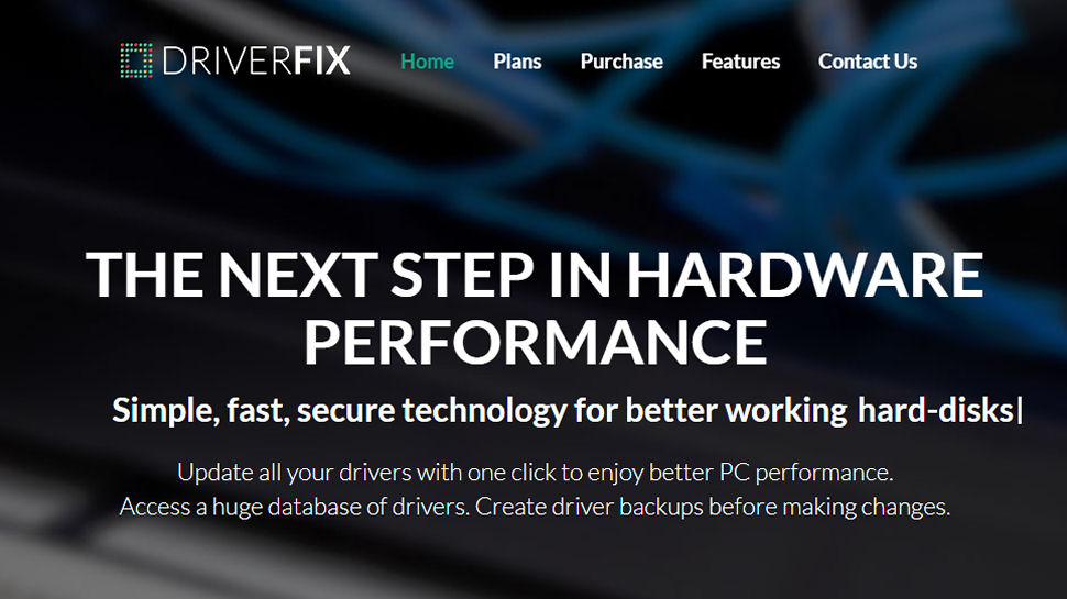 Website screenshot of Driverfix