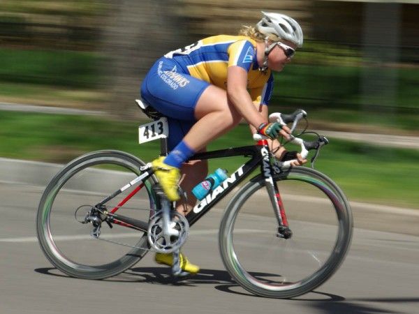 Missy flying the corners at Collegiate Nationals before her crash.