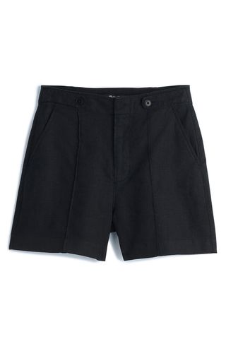 Madewell, Clean Button Tab Linen Shorts