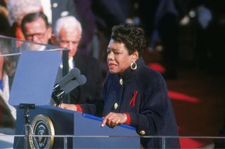 Greatest speeches of all time: Maya Angelou giving a speech