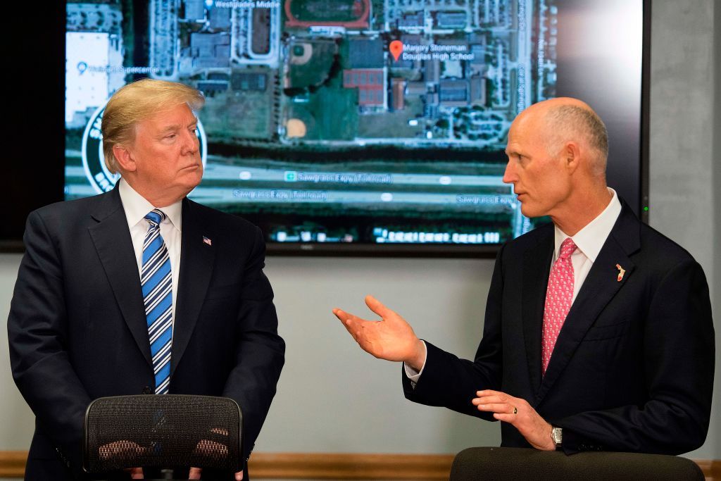 Donald Trump and Rick Scott.