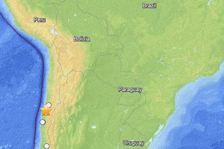 earthquake map