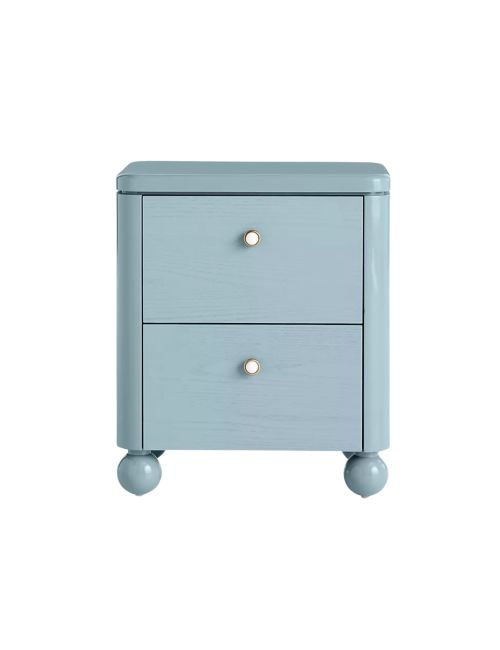 Tasha Lacquer Two-Drawer Nightstand